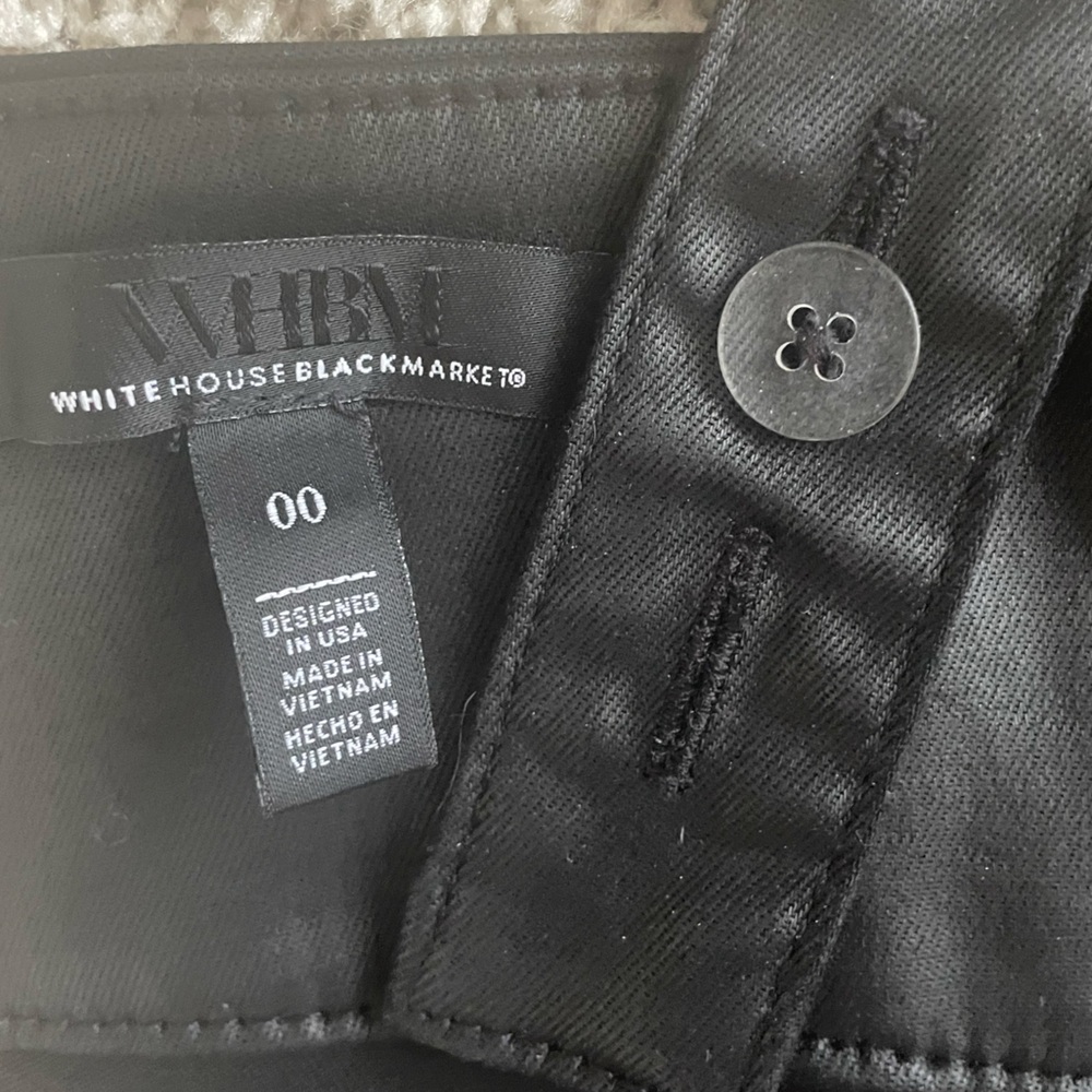 NWOT- White House Black Market Vegan Leather Top- HIGHLY SOUGHT AFTER - Picture 7 of 7